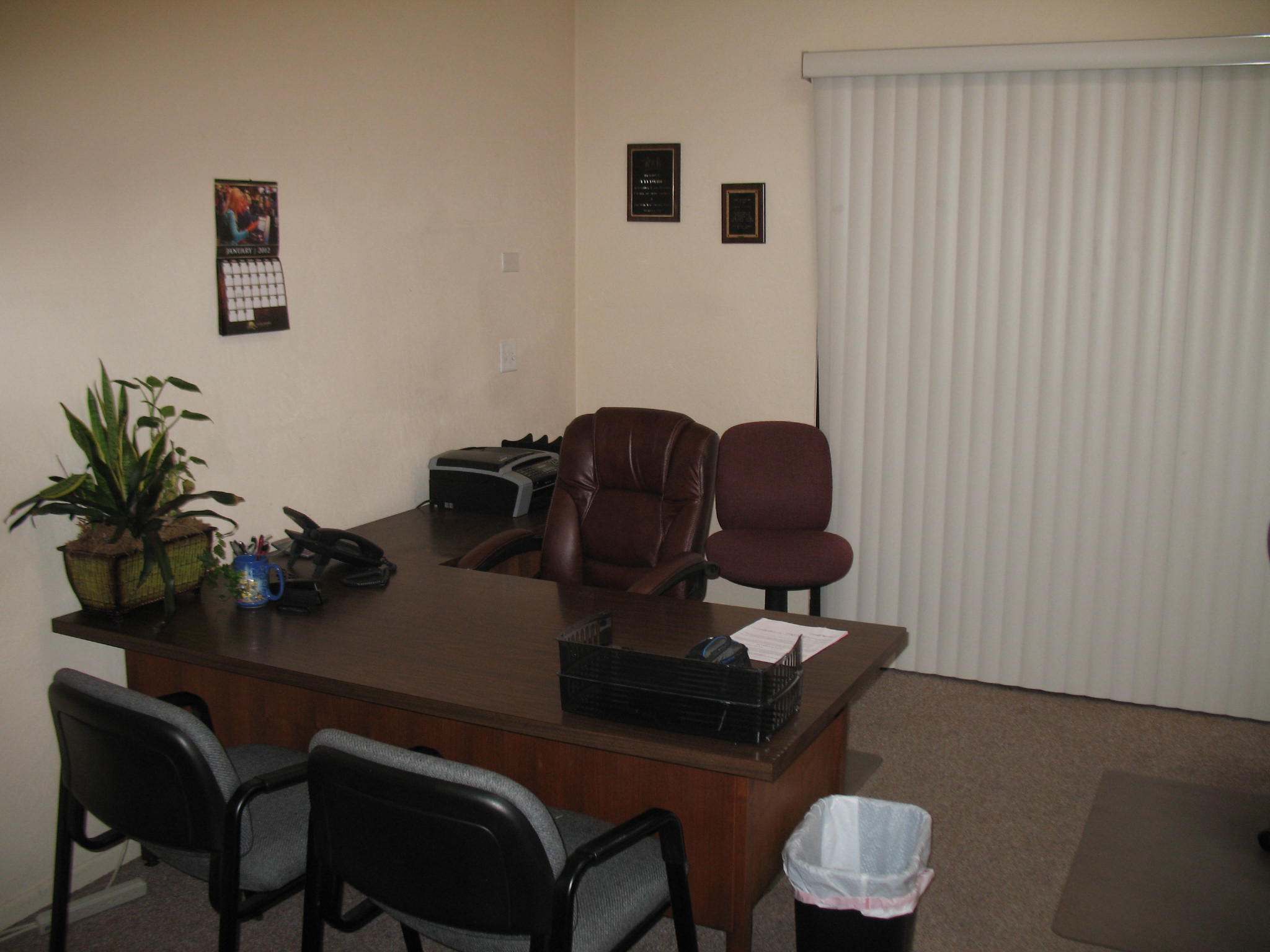 Office with desk and chairs at Fig Garden Executive Suites